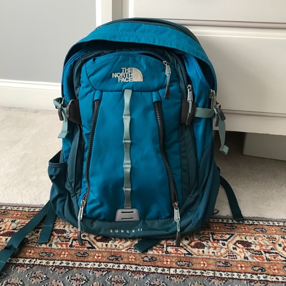 The North Face Handbags - Blue North Face Hiking/School Backpack